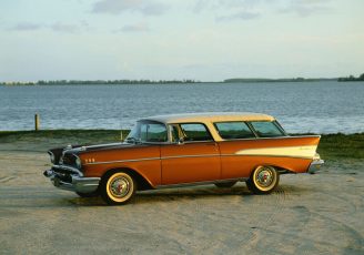 Classic Car on the Beach